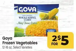 Tony’s Fresh Market Goya Frozen Vegetables offer
