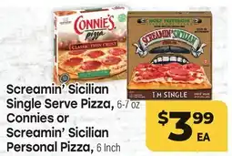 Tony’s Fresh Market Screamin' Sicilian Single Serve Pizza or Connies or Screamin' Sicilian Personal Pizza offer