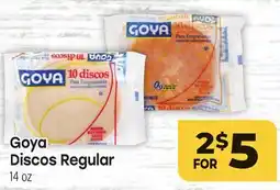 Tony’s Fresh Market Goya Discos Regular offer