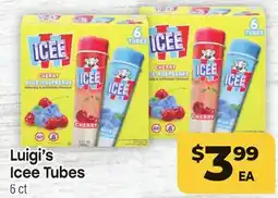 Tony’s Fresh Market Luigi's Icee Tubes offer