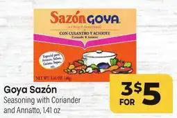 Tony’s Fresh Market Goya Sazón Seasoning with Coriander and Annatto offer