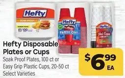 Tony’s Fresh Market Hefty Disposable Plates or Cups offer