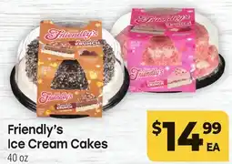 Tony’s Fresh Market Friendly's Ice Cream Cakes offer