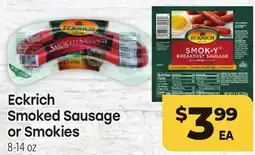 Tony’s Fresh Market Eckrich Smoked Sausage or Smokies offer