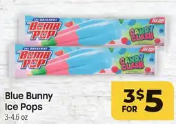Tony’s Fresh Market Blue Bunny Ice Pops offer