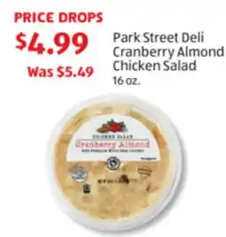 Aldi Park Street Deli Cranberry Almond Chicken Salad offer