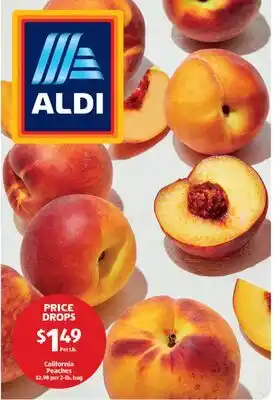 Aldi California Peaches offer