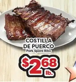 Torres Supermercado COSTILLA DE PUERCO offer