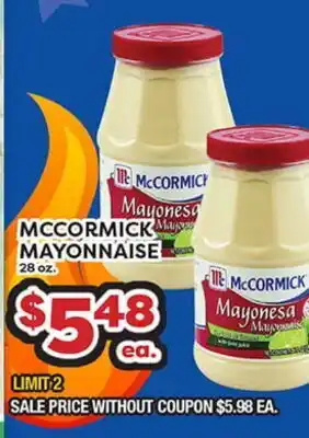 Torres Supermercado MCCORMICK MAYONNAISE offer