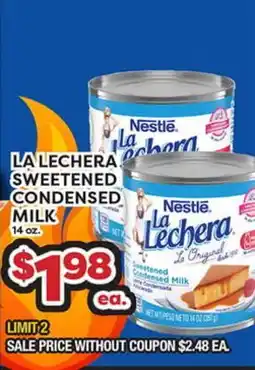 Torres Supermercado LA LECHERA SWEETENED CONDENSED MILK offer