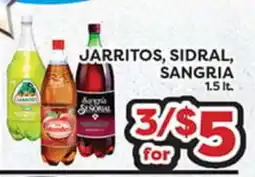 Torres Supermercado JARritos, SIDRAL, SANGRIA offer