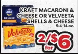 Torres Supermercado KRAFT MACARONI & CHEESE OR VELVEETA SHELLS & CHEESE offer
