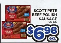 Torres Supermercado SCOTT PETE BEEF POLISH SAUSAGE offer