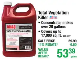Menards Total Vegetation Killer offer