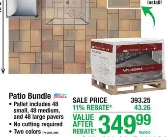 Menards Patio Bundle offer