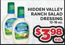Torres Supermercado HIDDEN VALLEY RANCH SALAD DRESSING offer