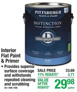 Menards Interior Flat Paint & Primer offer
