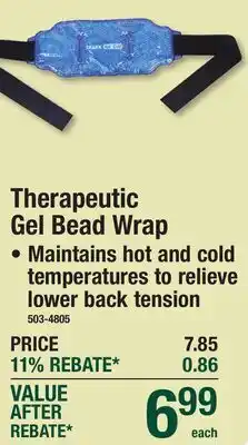 Menards Therapeutic Gel Bead Wrap offer