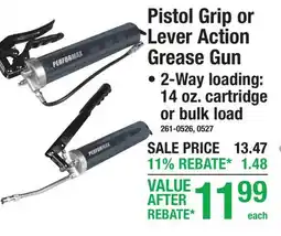 Menards Pistol Grip or Lever Action Grease Gun offer