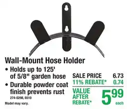 Menards Wall-Mount Hose Holder offer