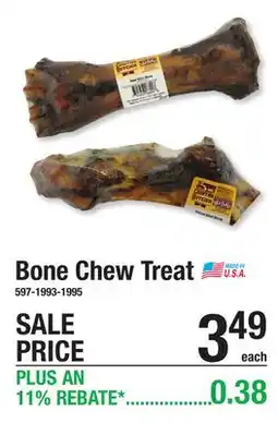 Menards Bone Chew Treat offer