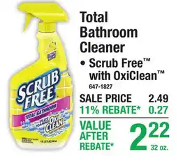 Menards Total Bathroom Cleaner offer