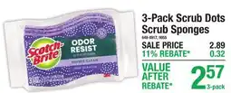 Menards Scotch-Brite 3-Pack Scrub Dots Scrub Sponges offer