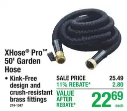 Menards XHose Pro 50' Garden Hose offer