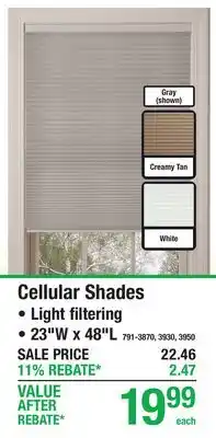 Menards Cellular Shades offer