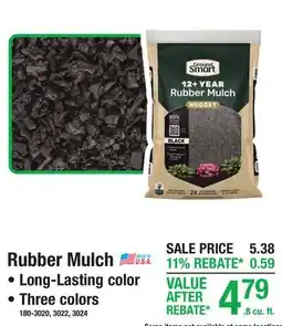 Menards Rubber Mulch offer