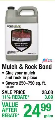 Menards Mulch & Rock Bond offer