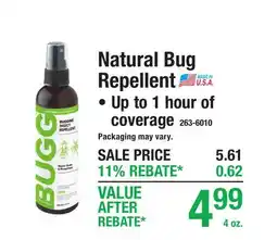 Menards Natural Bug Repellent offer