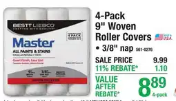 Menards 4-Pack 9 Woven Roller Covers offer