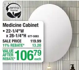 Menards Medicine Cabinet offer