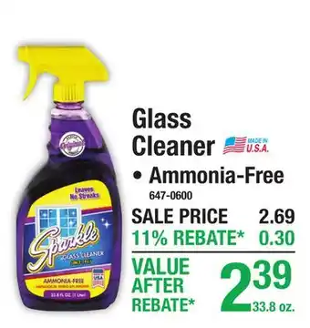 Menards Glass Cleaner offer