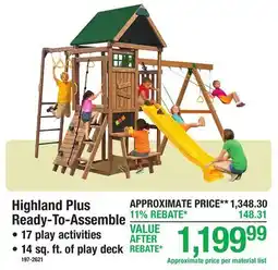 Menards Highland Plus Ready-To-Assemble offer