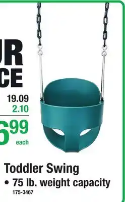 Menards Toddler Swing offer