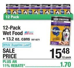 Menards 12-Pack Wet Food offer