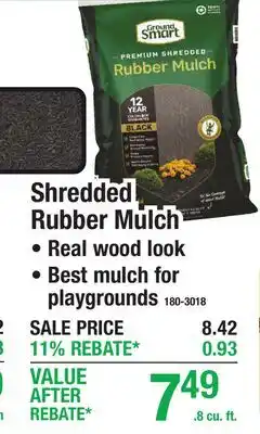 Menards Shredded Rubber Mulch offer