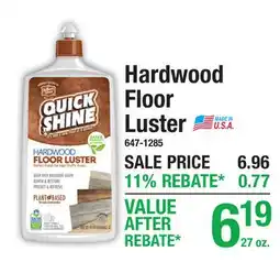 Menards Hardwood Floor Luster offer