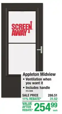 Menards Appleton Midview offer