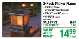 Menards 2-Pack Flicker Flame offer