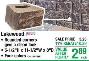 Menards Lakewood offer