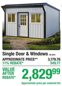 Menards Single Door & Windows offer
