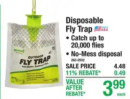 Menards Disposable Fly Trap offer