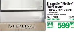 Menards Ensemble Medley Tub/Shower offer