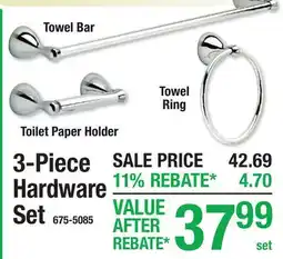 Menards 3-Piece Hardware Set offer