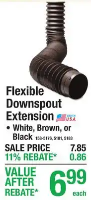 Menards Flexible Downspout Extension offer