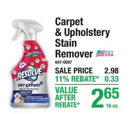 Menards Carpet & Upholstery Stain Remover offer