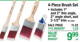 Menards 4-Piece Brush Set offer